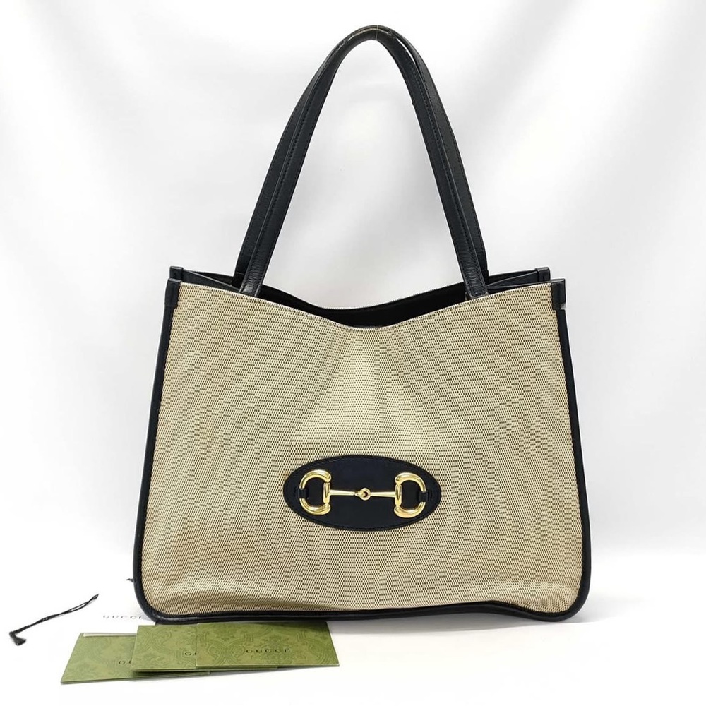 Gucci - Horsebit Canvas Tote
c. early 2000s